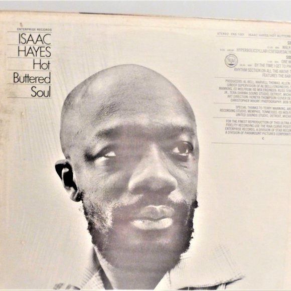 Isaac Hayes HOT BUTTERED SOUL Record LP Vinyl Record LP Vintage LP Music Disc - Picture 1 of 3